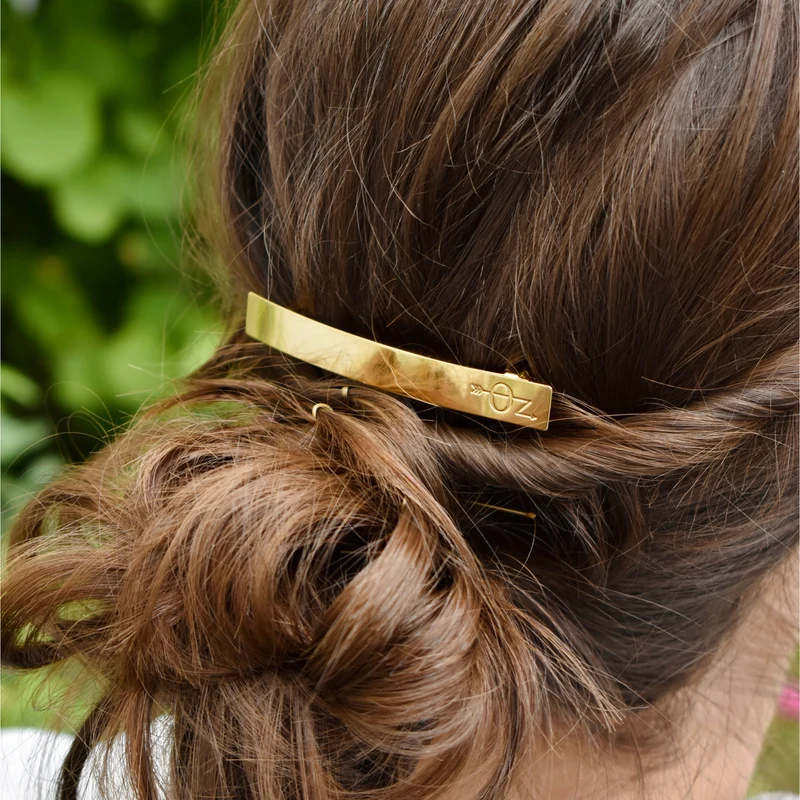 Barrette Estelle - dorée lisse