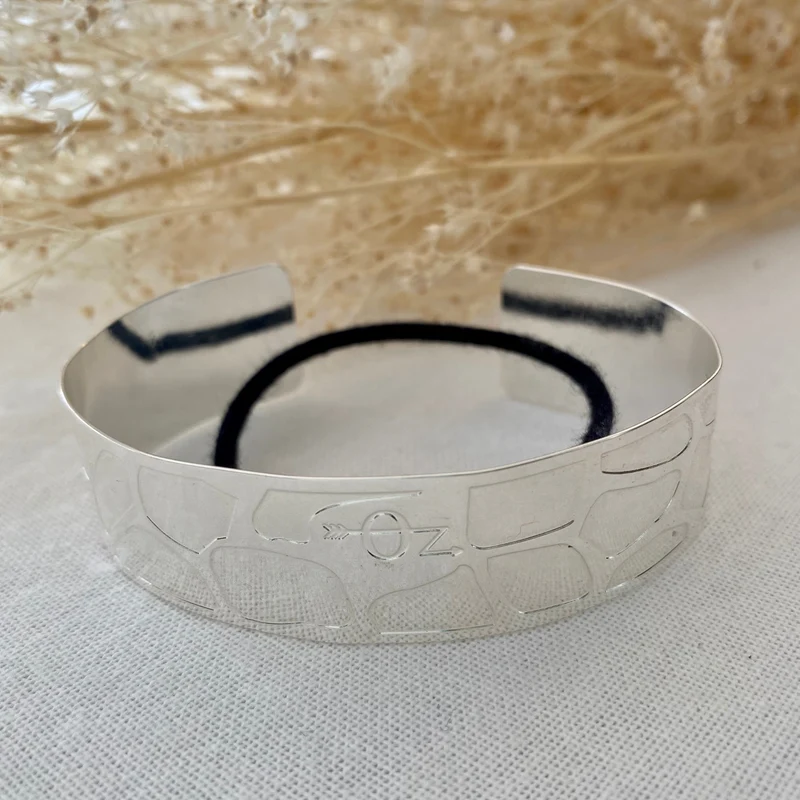 Bun cuff Evora - argenté