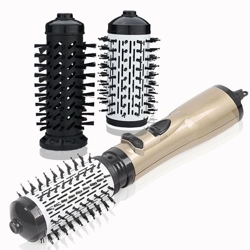 Brosse sèche-cheveux 2 têtes rotative 360°