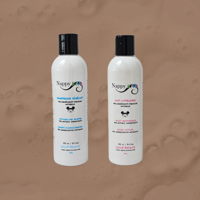 Duo Nappy Kids Shampoing Démêlant et Lait Capillaire Cheveux Enfants