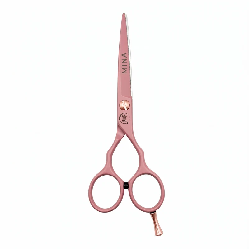 Mina Ciseaux de coupe de cheveux classiques rose pastel