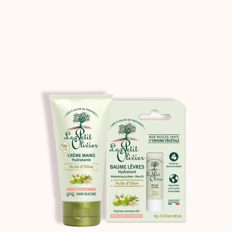 Duo Hydratant – Crème Mains & Baume Lèvres