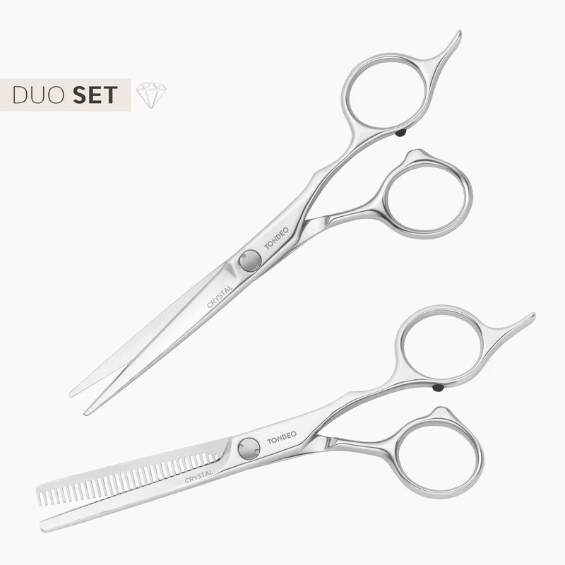 Crystal Duo – Haarschere 5.5 + Modellierschere 5.25