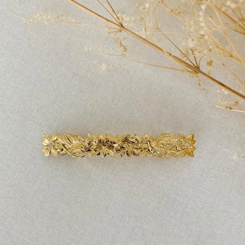Barrette dorée Perséphone
