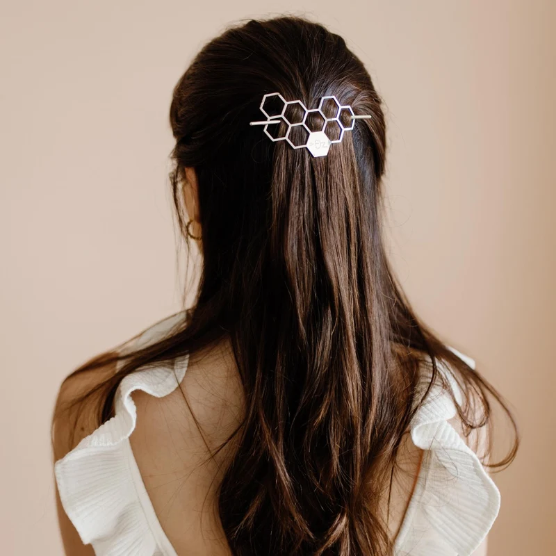 Bijou de cheveux Maya - argenté