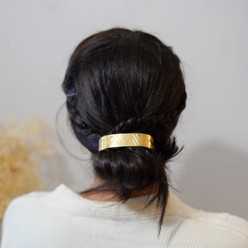 Bun cuff Gaya - doré