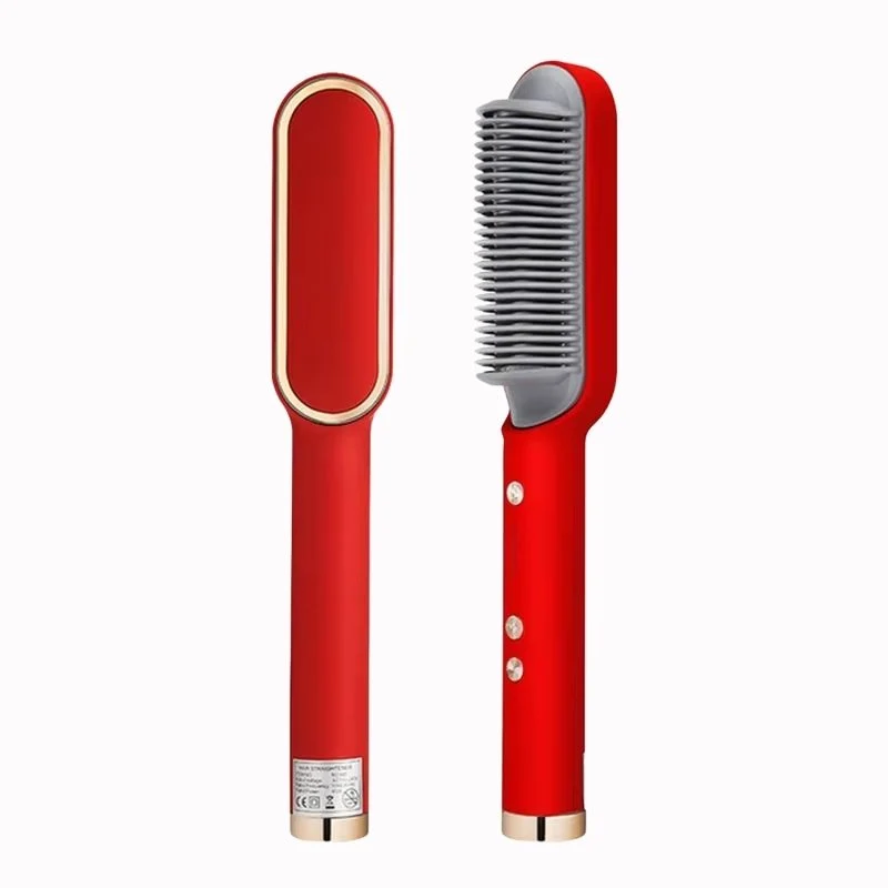 Sèche-Cheveux Lisseur Rouge Vapeur et Lissage