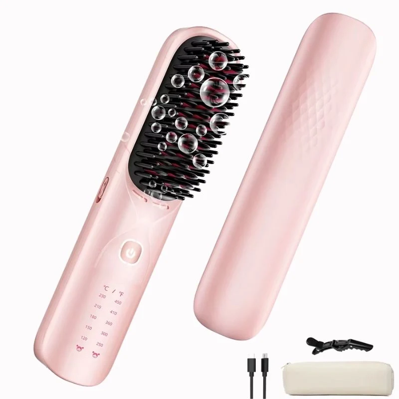 Lisseur Sans Fil Rose Mobilité et Chaleur