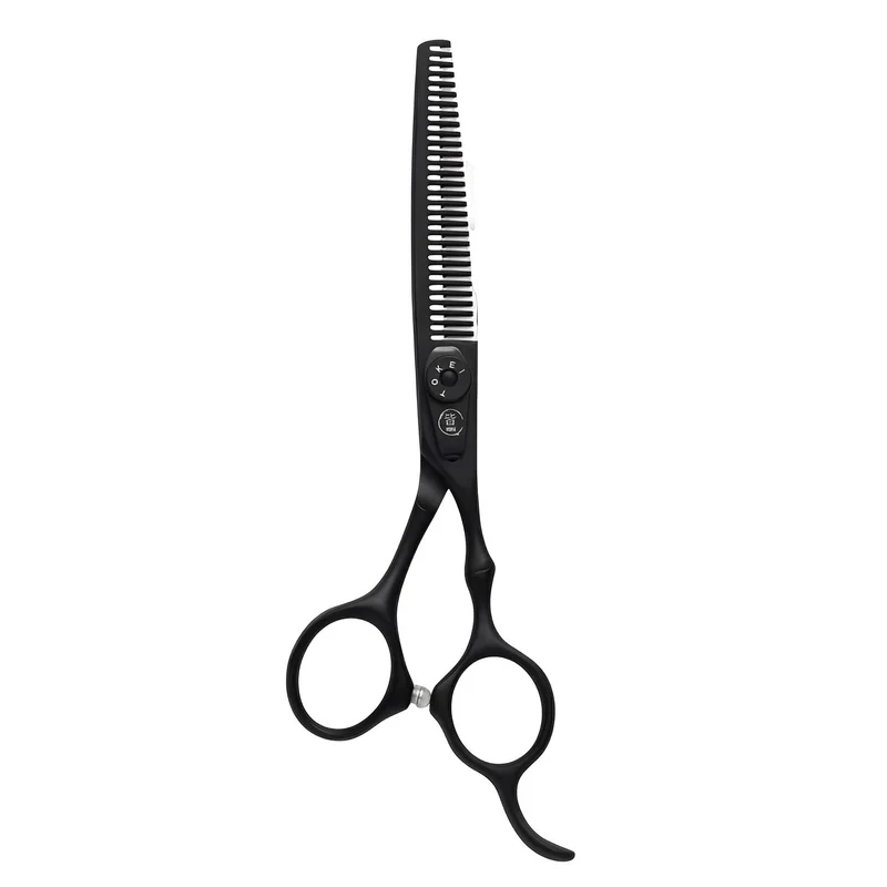 Mina Ciseaux effilés noirs mats Timeless Hairdressing