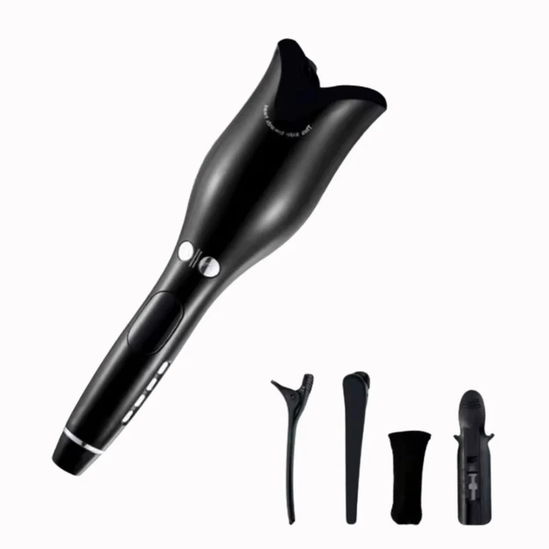 Boucleur Automatique Noir Courbes Fluides