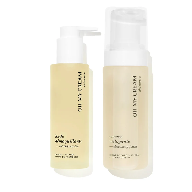 Le double nettoyage Huile et Mousse