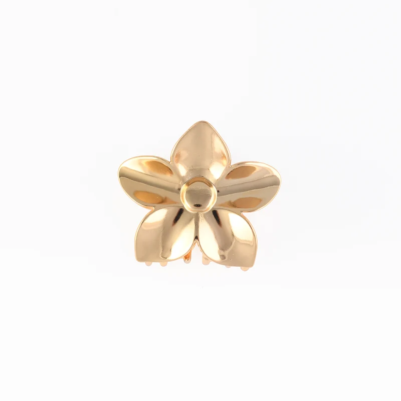 Pince à cheveux fleur dorée