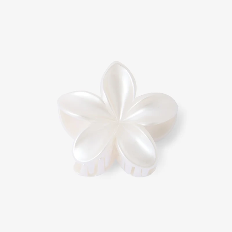 Pince à cheveux fleur ivoire