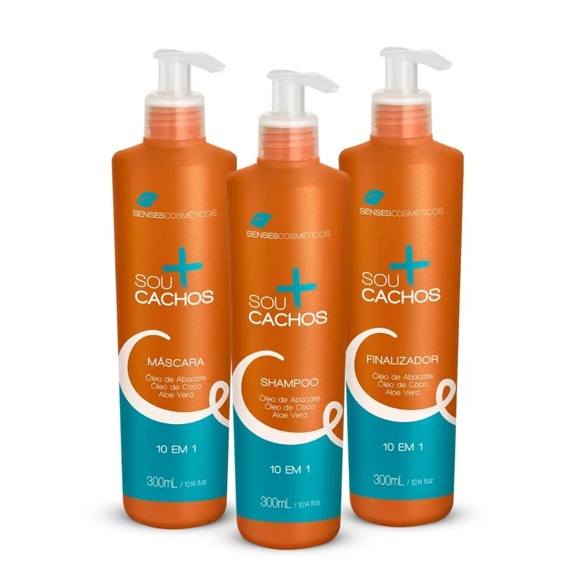 Senses Sou + Cachos Kit 3x 300ml / 3x 10.1 fl oz