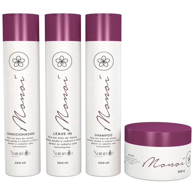 Naturelle Monoi Home Care Kit 4x 300ml / 4x 10.1 fl oz