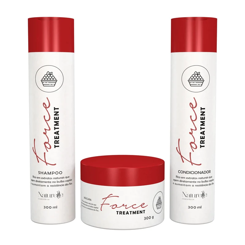 Naturelle Force Treatment Home Care Kit 3x 300ml / 3x 10.1 fl oz