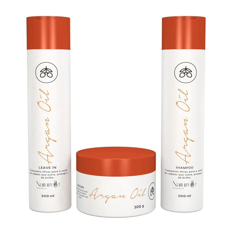 Naturelle Argan Oil Home Care Kit 3x 300ml / 3x 10.1 fl oz