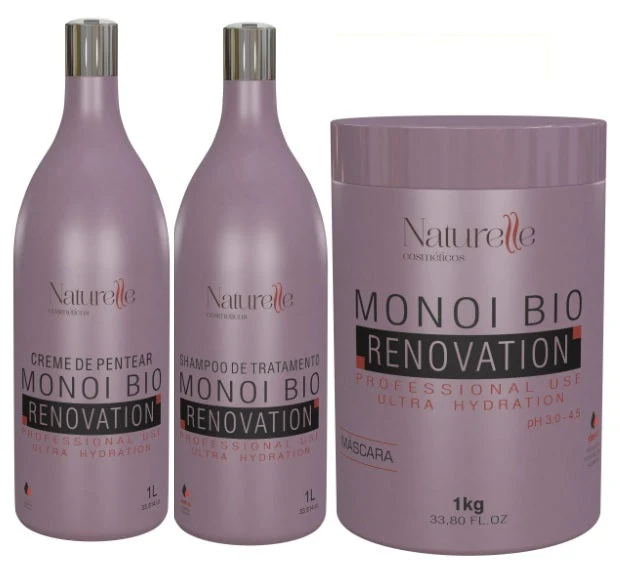 Naturelle Monoi Bio Renovation Kit 3x 1L / 3x 33.8 fl oz