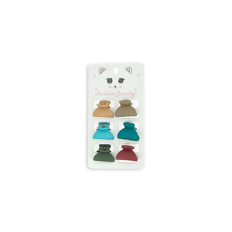 Pinces Arrondies Couleurs Mates x6