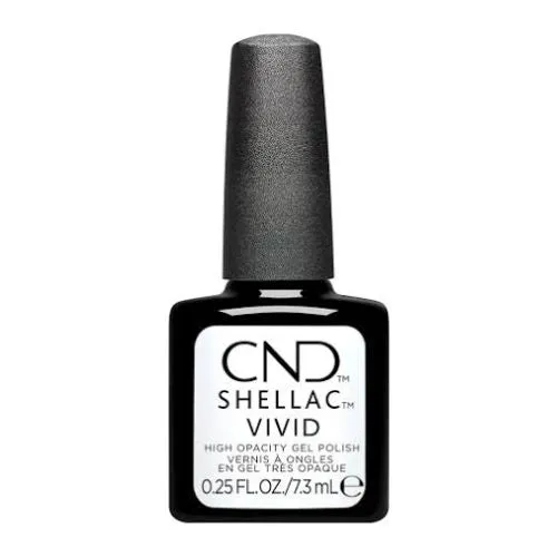 CND SHELLAC VIVID vernis U.V. Gants blancs