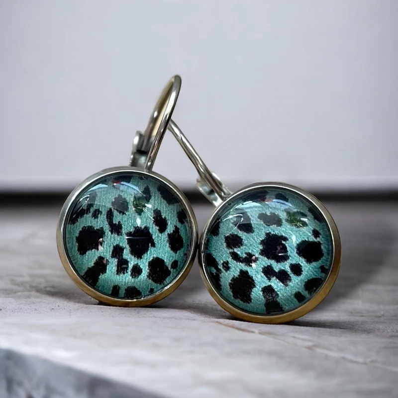 M FANTAISIES BIJOUX léopard vert et noir