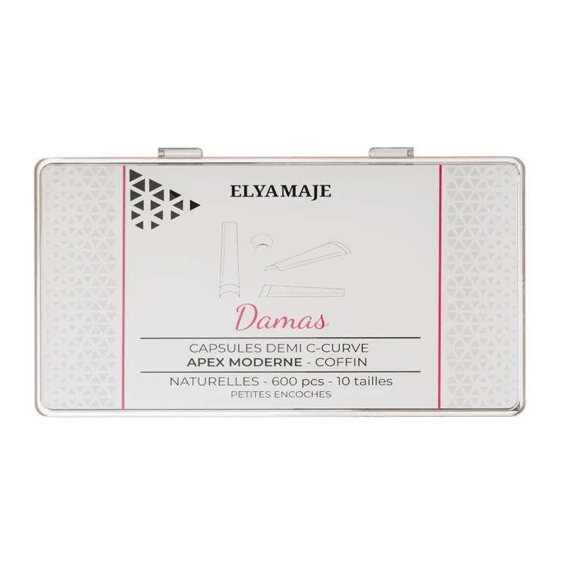 Damas – Naturelles – Demi Ccurve – Coffin – 600 Capsules – ElyaMaje