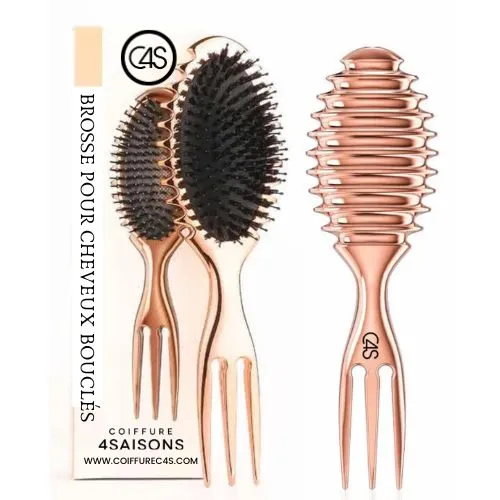 Brosse C4S pour cheveux frisés