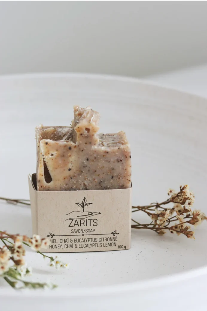 Zarits Honey, Chai Spice & Lemon Eucalyptus Exfoliating Soap