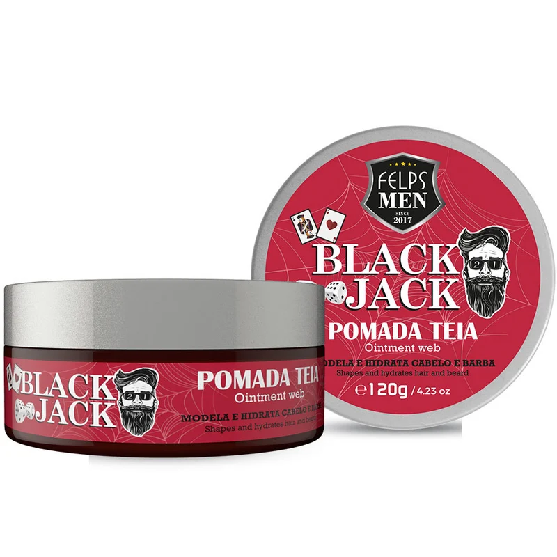 Felps Black Jack Pomada Modeladora Efeito Teia Huile de finition pour cheveux 120g 4.2oz