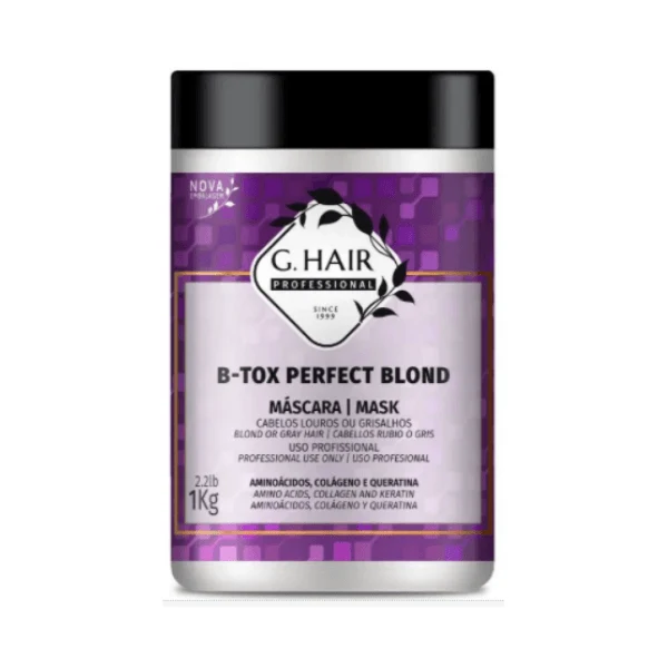 G Hair, Btx Perfect Blond, Masque capillaire, 1 kg