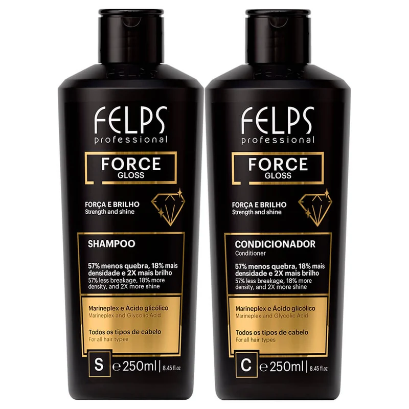 Kit Force Gloss Force & Brillance 250 ml Felps