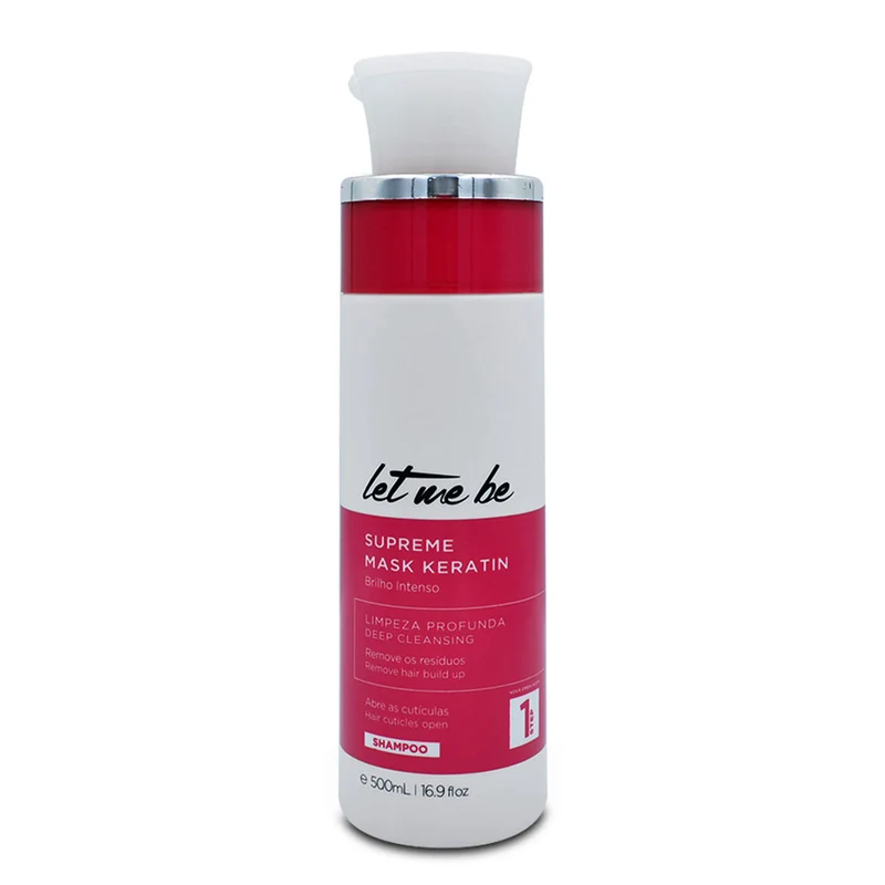 Laissez-moi être, Masque Suprême à la Kératine, Shampooing Nettoyant Profond pour Cheveux, 500 ml