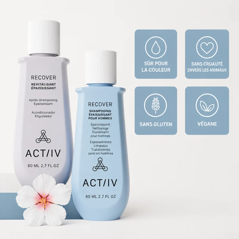 ACTIIV Homme duo voyage shampoing/revitalisant