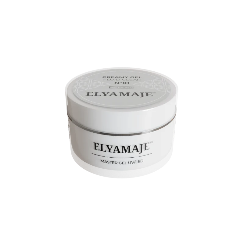 Fluid Clear n° 1 – Gel de construction – Creamy Gel UV LED – ElyaMaje 20ML