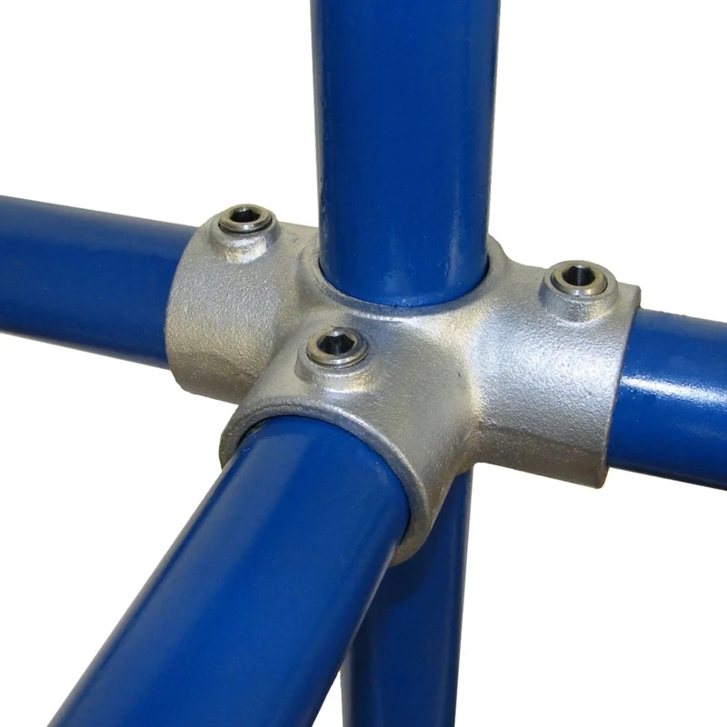 Art.176 Kreuzverbinder 90° - 1 Durch 3 Ab - Rohrverbinder
