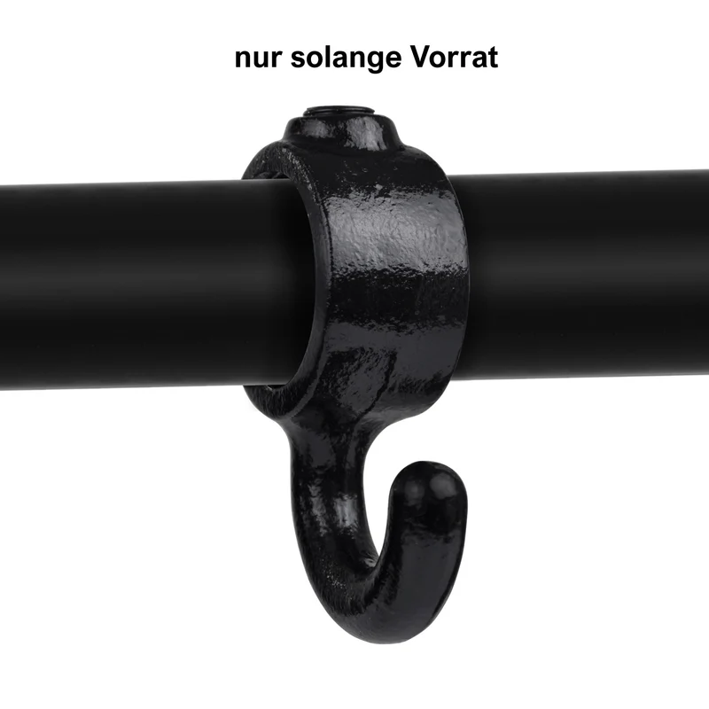 Art.183 Stellring mit Haken 90° - schwarz