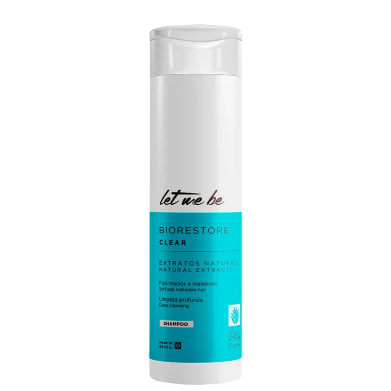 Let Me Be, Biorestore Clear, Shampooing nettoyant en profondeur pour cheveux, 240 ml