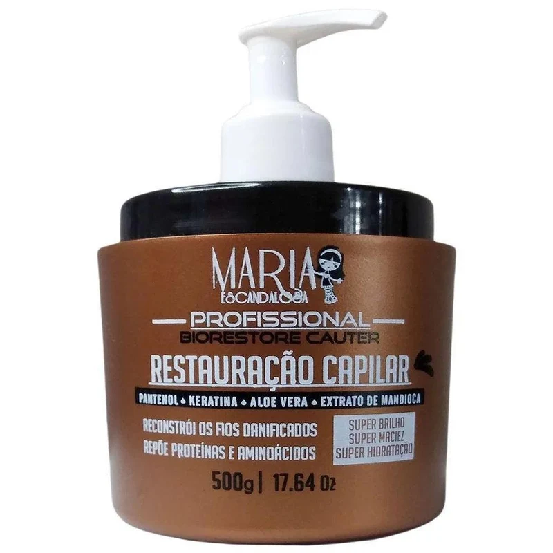 Bonequinha Escandalosa, Restauração Capilar, Masque Capillaire Pour Cheveux, 500g