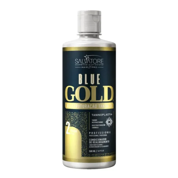 Salvatore, Blue Gold Keratin, Après-shampoing réparateur pour cheveux 2, 500 ml