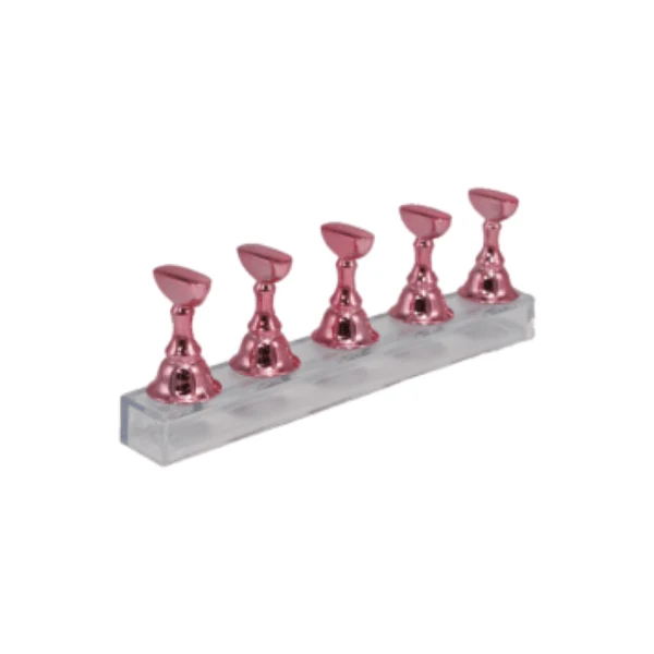 Présentoir pour Faux Ongles Magnétique Rose Métallisé