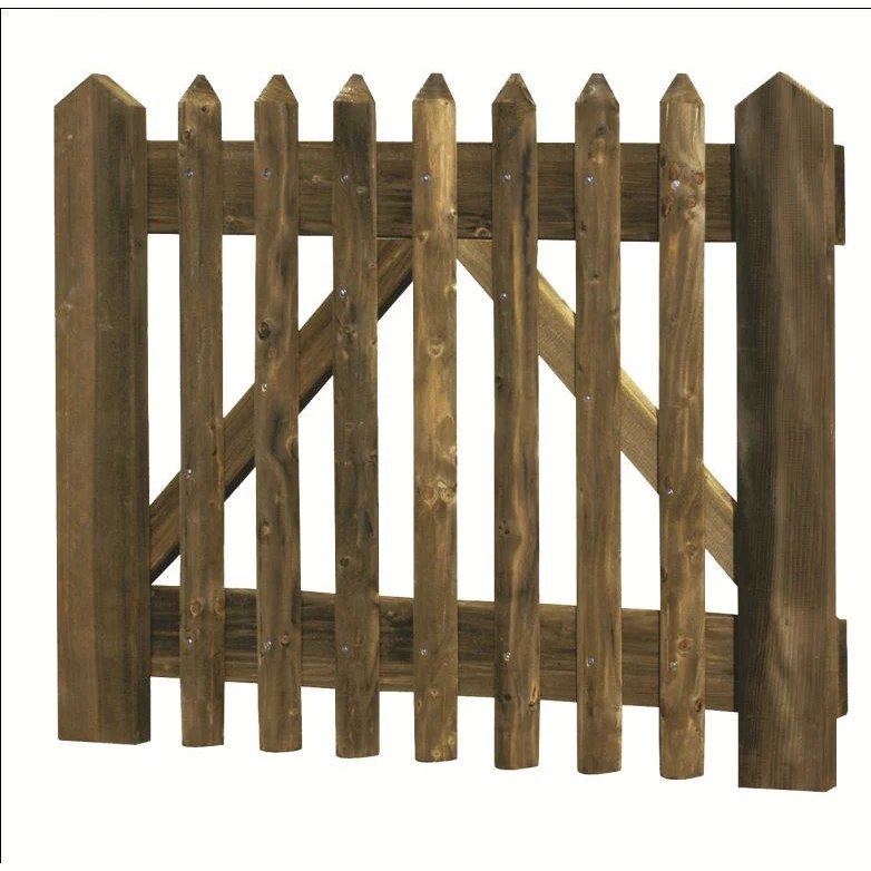 Normtüren zu Palisadenzaun ohne Beschläge