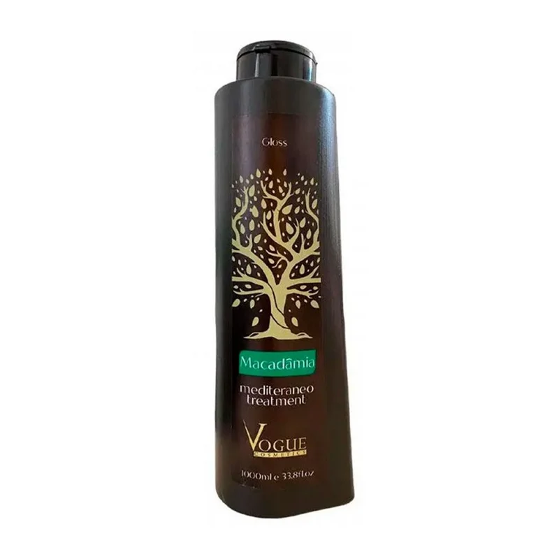 Vogue, Macadamia Mediterraneo Treatment Gloss, Après-shampoing réparateur pour cheveux, 1 L