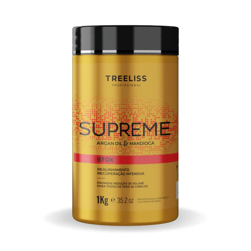 Tree Liss, Btx Supreme Argan Oil & Mandioca, Masque capillaire pour cheveux, 1 kg