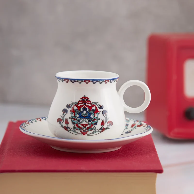 KARACA HATTAT Set de tasses à café 12 pièces 6 personnes
