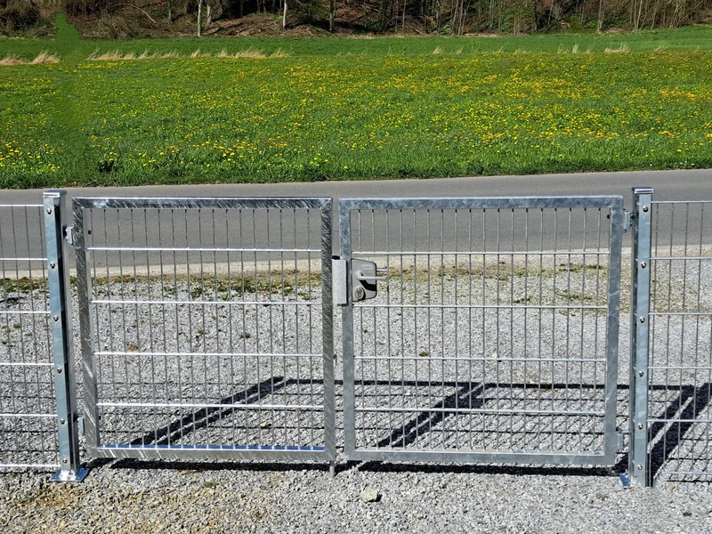 Doppelstabmatten Tor Classic Zweiflüglig