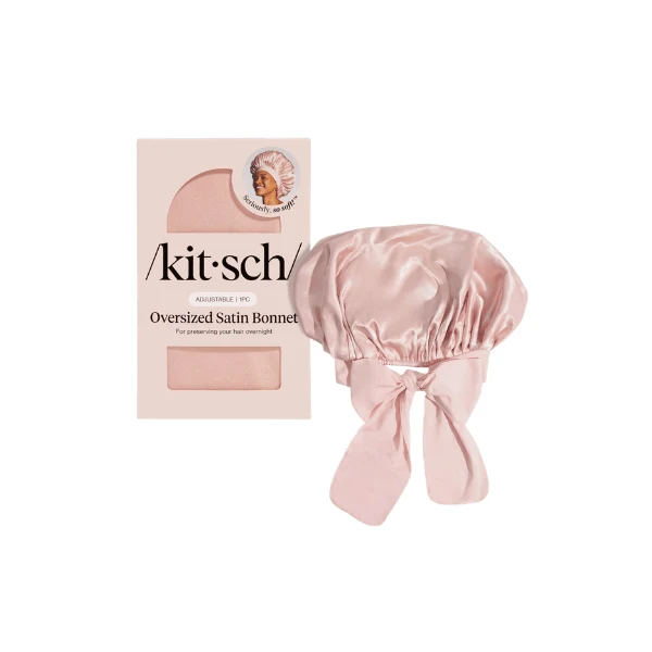 Bonnet oversize en satin réglable