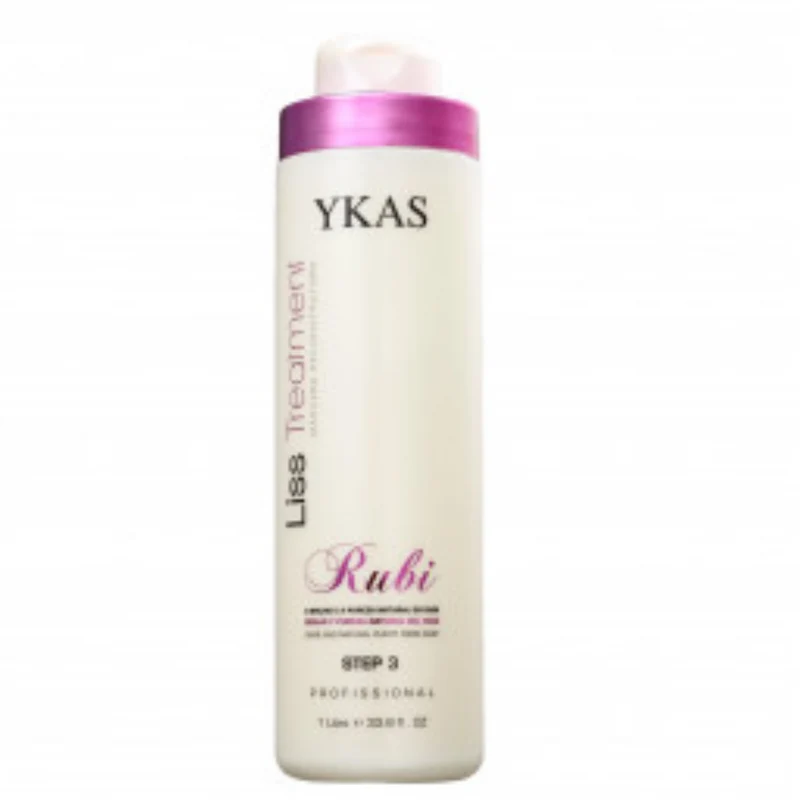 Ykas Hair, Liss Treatment Rubi, Masque capillaire pour cheveux 3, 1 L