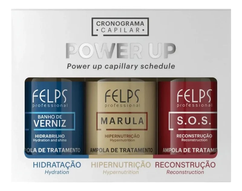 Felps cronograma ampoules capilaires power up 3x15ml