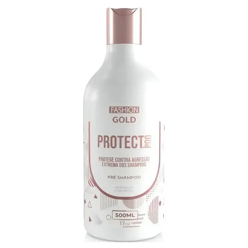 Ybera, Fashion Gold Protect Poo, Shampoing nettoyant en profondeur pour cheveux, 500 ml
