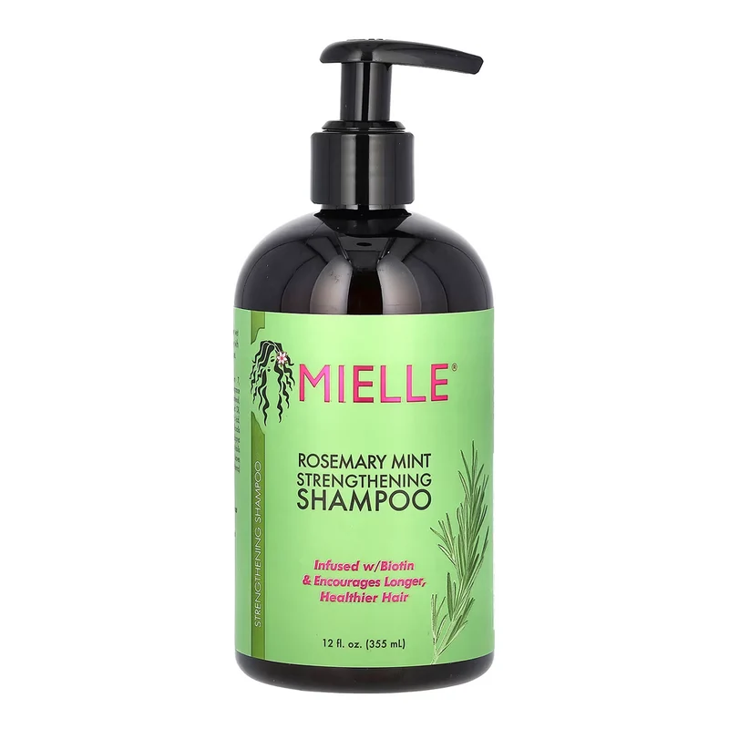 Mielle, Shampooing Romarin Menthe Fortalecedor, Shampooing Nettoyant en Profondeur pour Cheveux, 355 ml